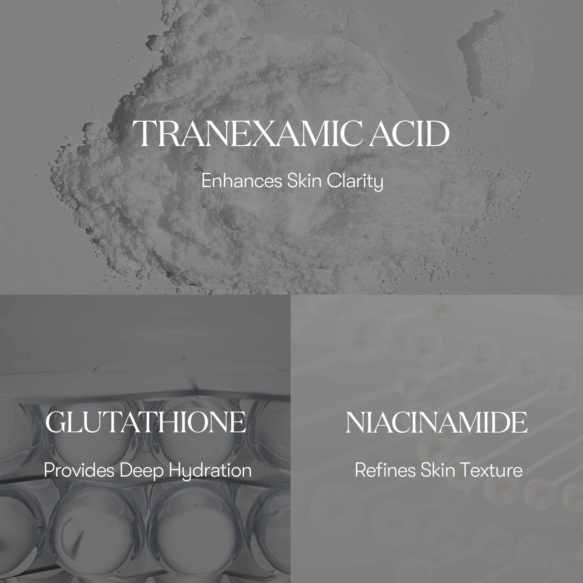 VT COSMETICS TX Toning Daily Mask application on face closeup shows soothing, non-sticky finish