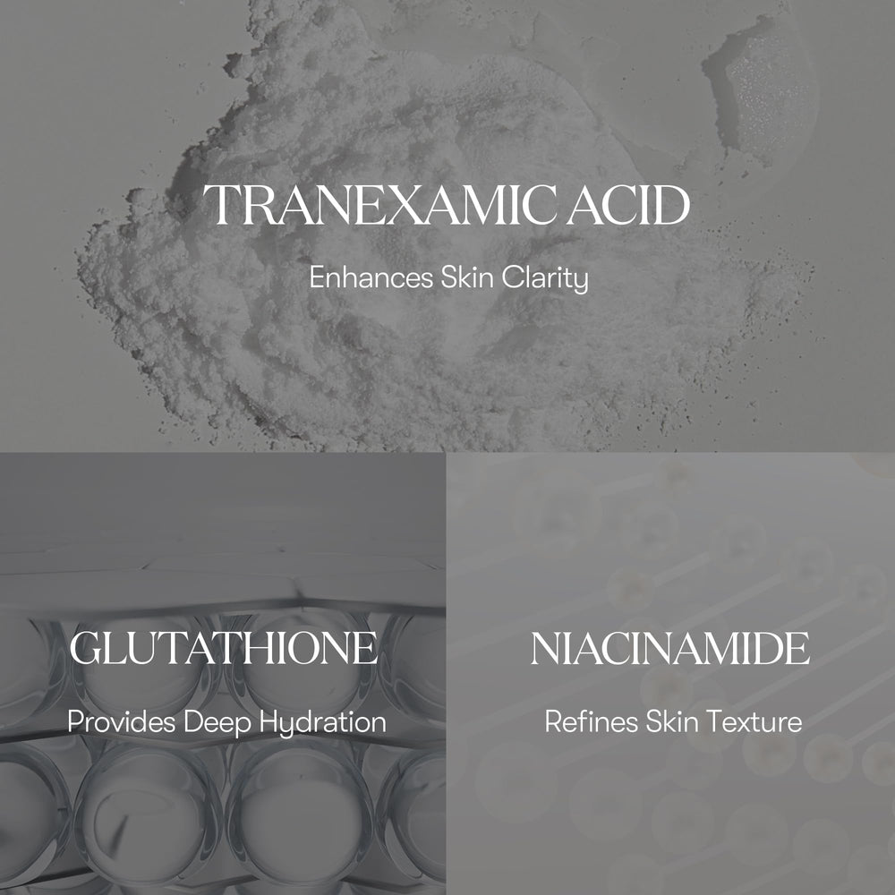 VT COSMETICS TX Toning Daily Mask application on face closeup shows soothing, non-sticky finish