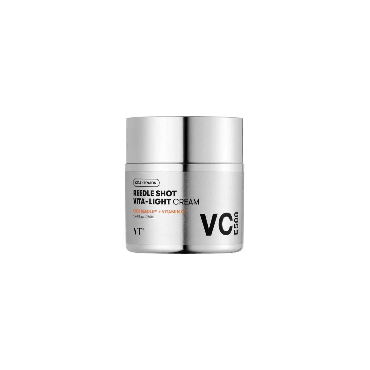 VT COSMETICS Vita-Light Cream packaging side view showing premium design and glow-ready formula.