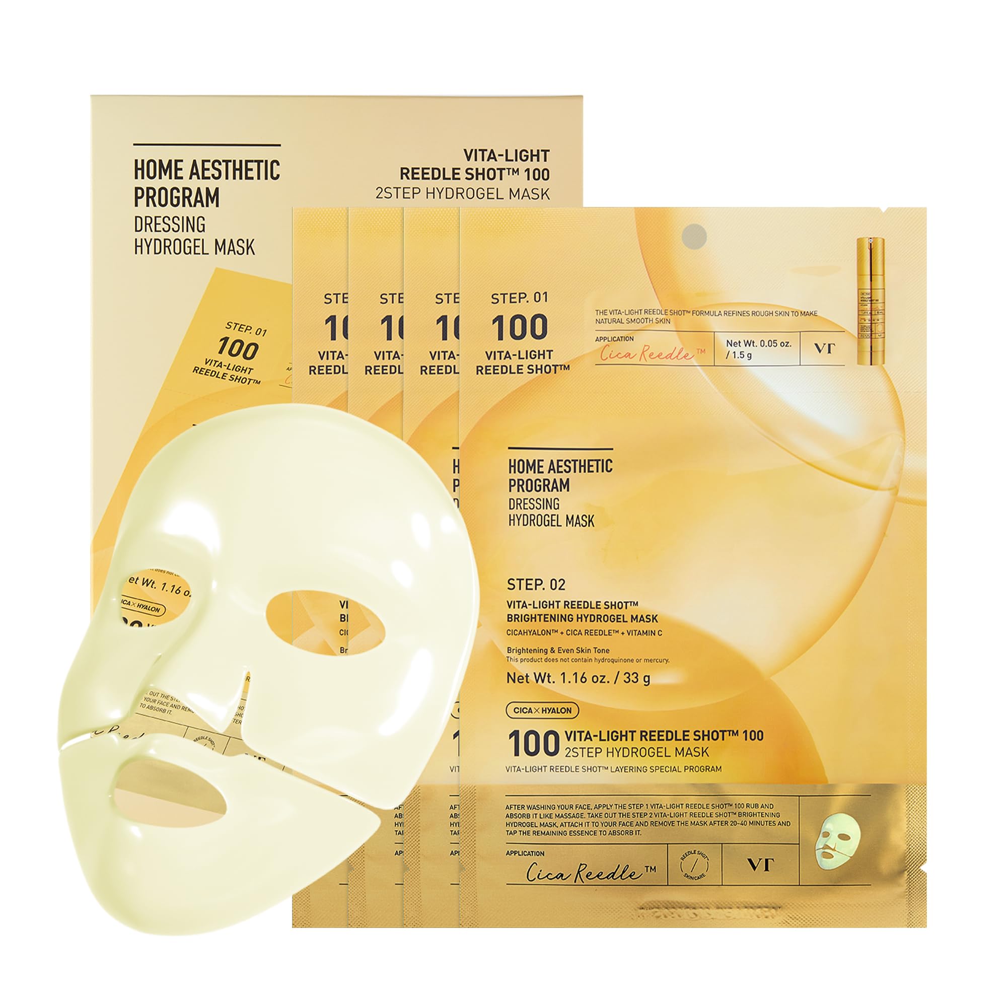 VT COSMETICS Vita-Light Reedle Shot packaging for at-home radiance