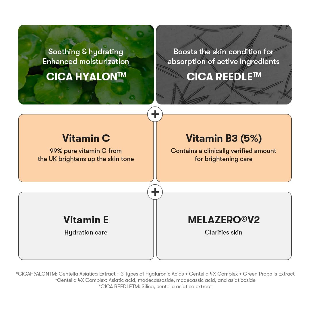 VT COSMETICS Vita-Light Reedle Shot packaging ready for routine skincare.