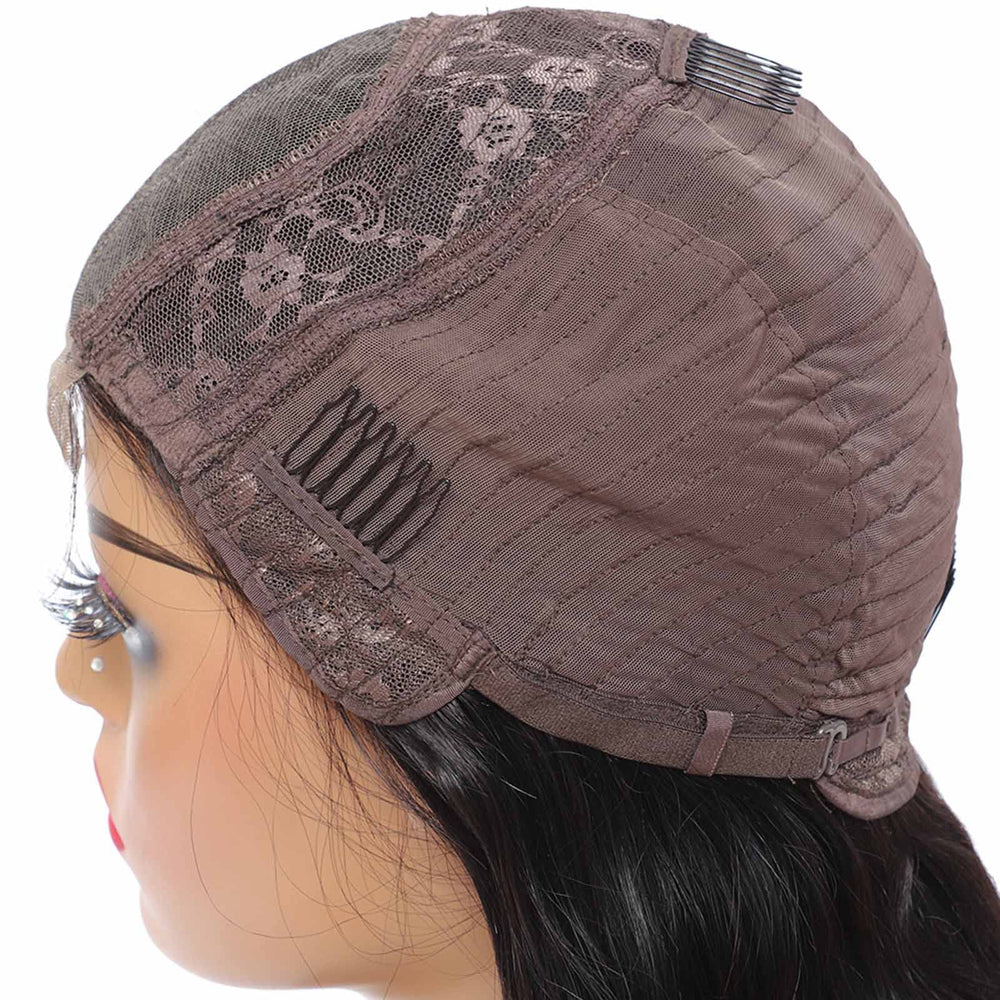 VTAOZI glueless wig for easy wear and daily styling.