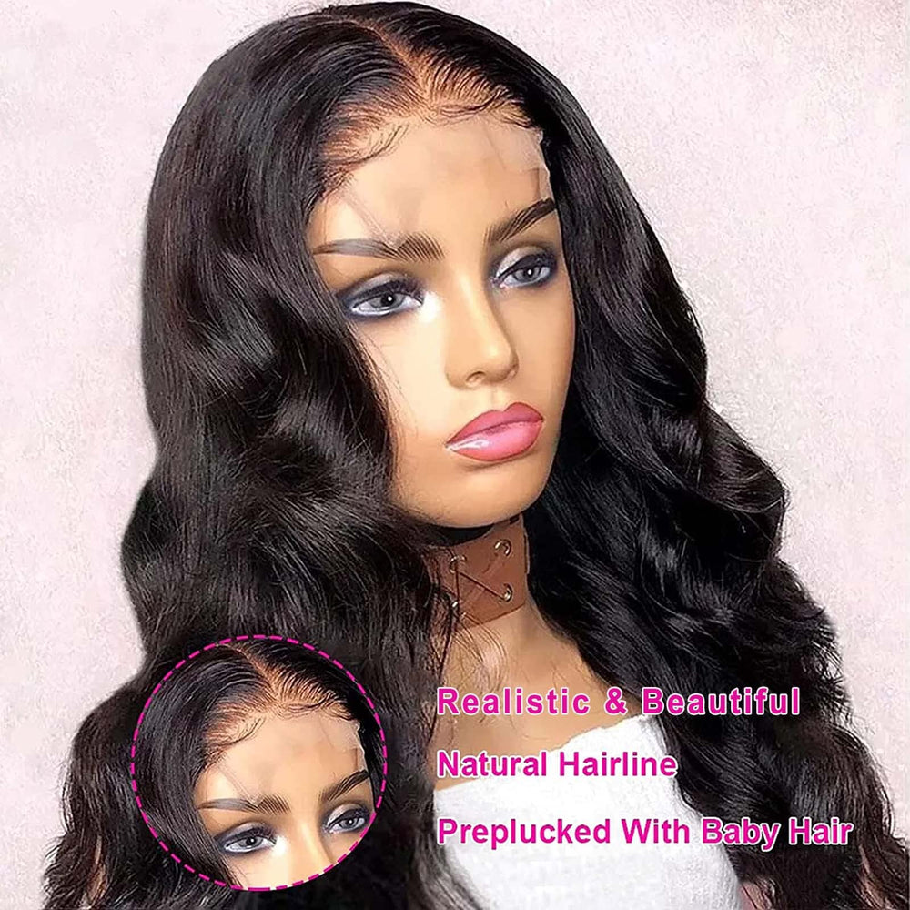 VTAOZI pre-plucked hairline with baby hairs for a realistic edge.