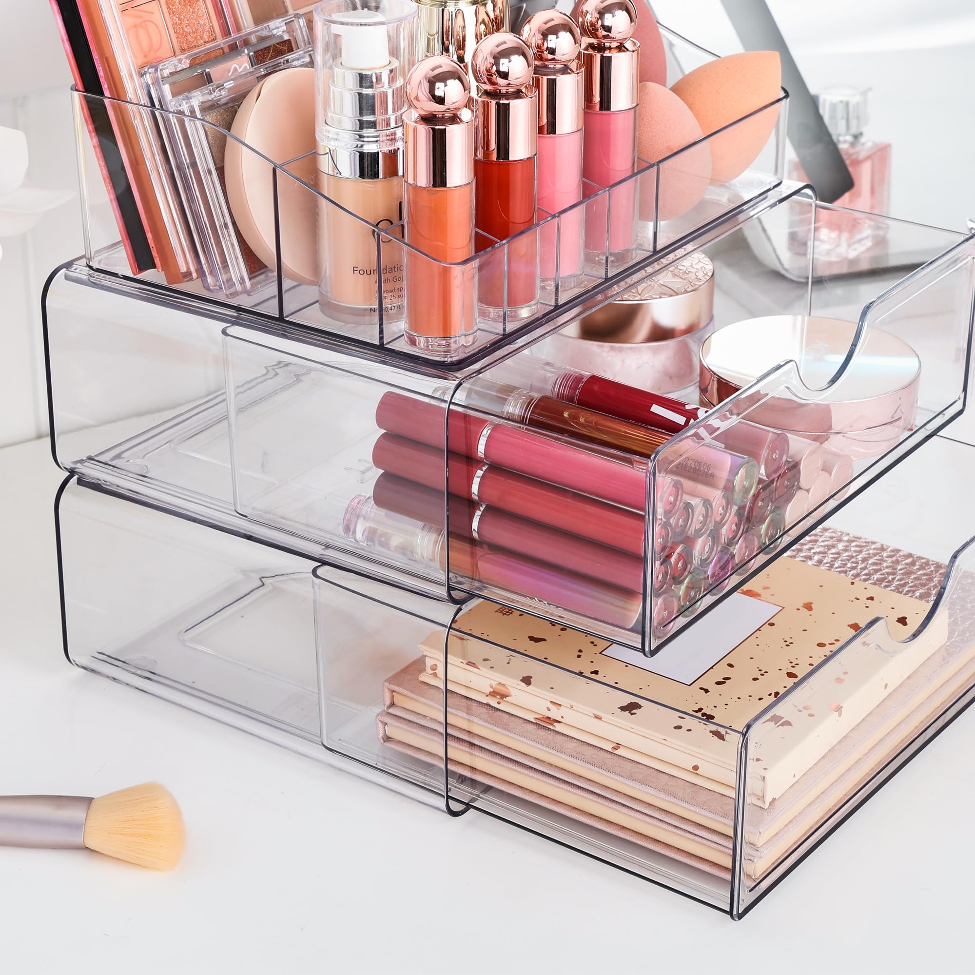 Vtopmart beauty organizer for skincare and makeup; ideal for dorm rooms.