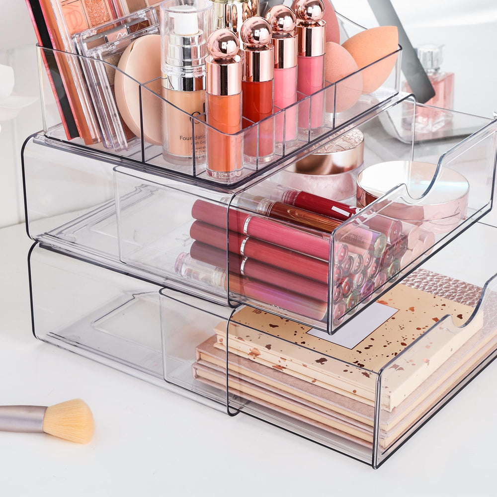Vtopmart beauty organizer for skincare and makeup; ideal for dorm rooms.
