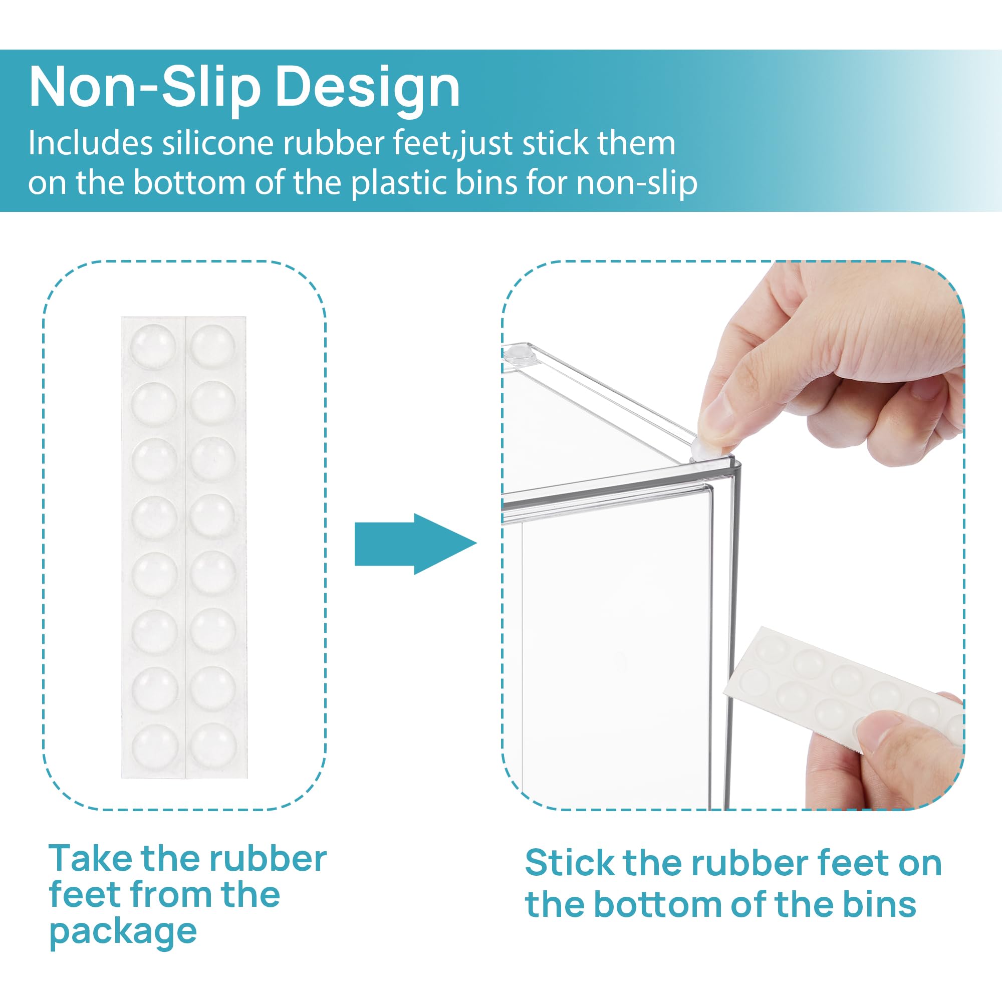 Vtopmart stackable drawers work in pantry and cabinets for compact storage