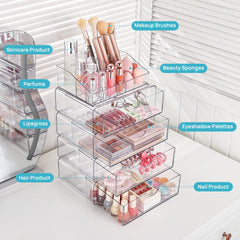 Vtopmart anti-slip base keeps the organizer stationary during use.