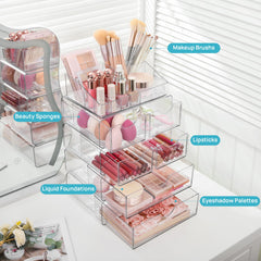 Vtopmart makeup organizer on vanity keeping cosmetics accessible