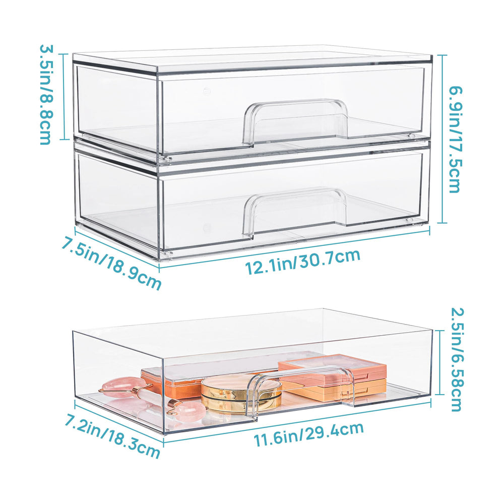 Vtopmart non-slip silicone pads prevent drawer movement during use.