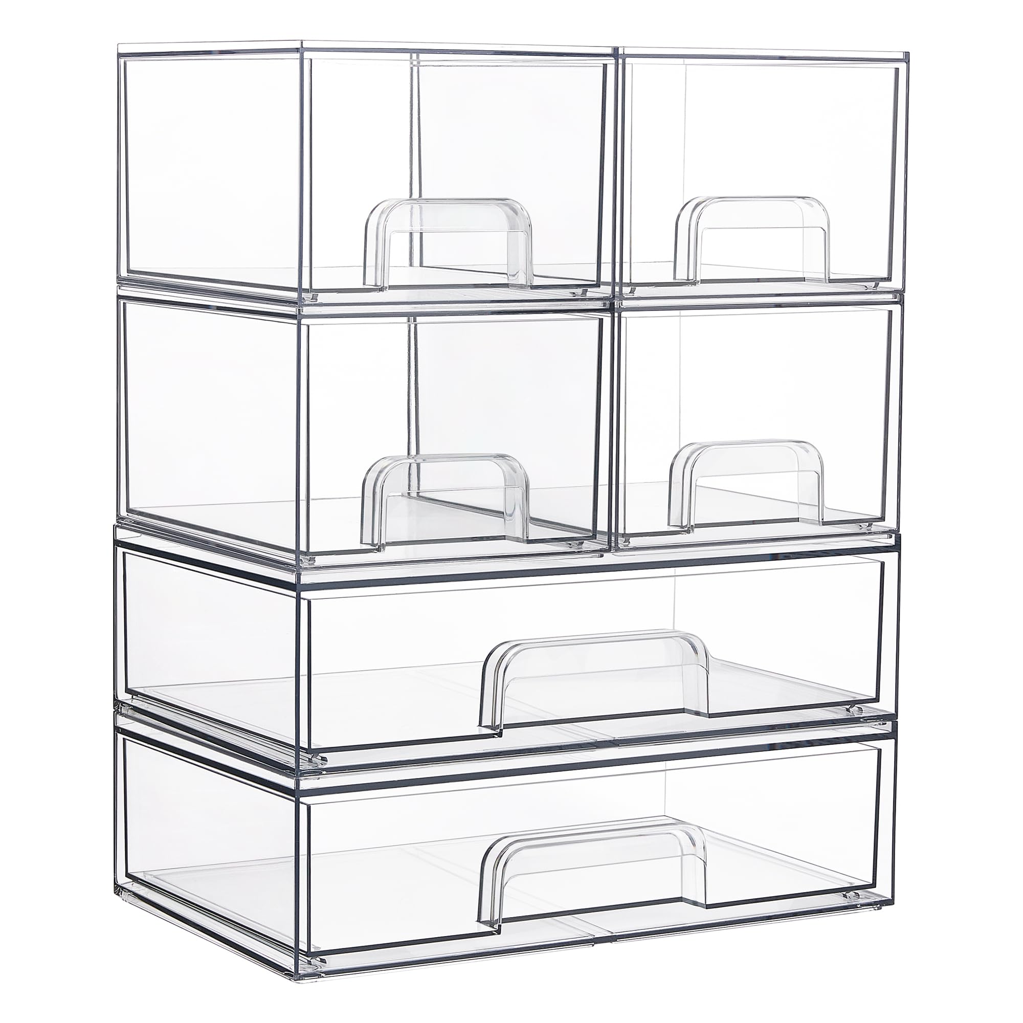 Vtopmart stackable drawers front view for tidy storage