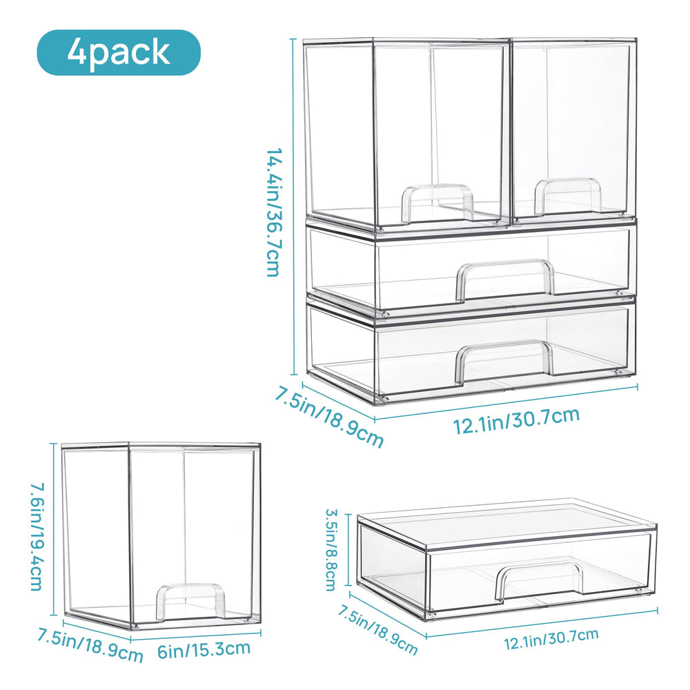 Vtopmart organization drawers keeping makeup and small items tidy on countertops