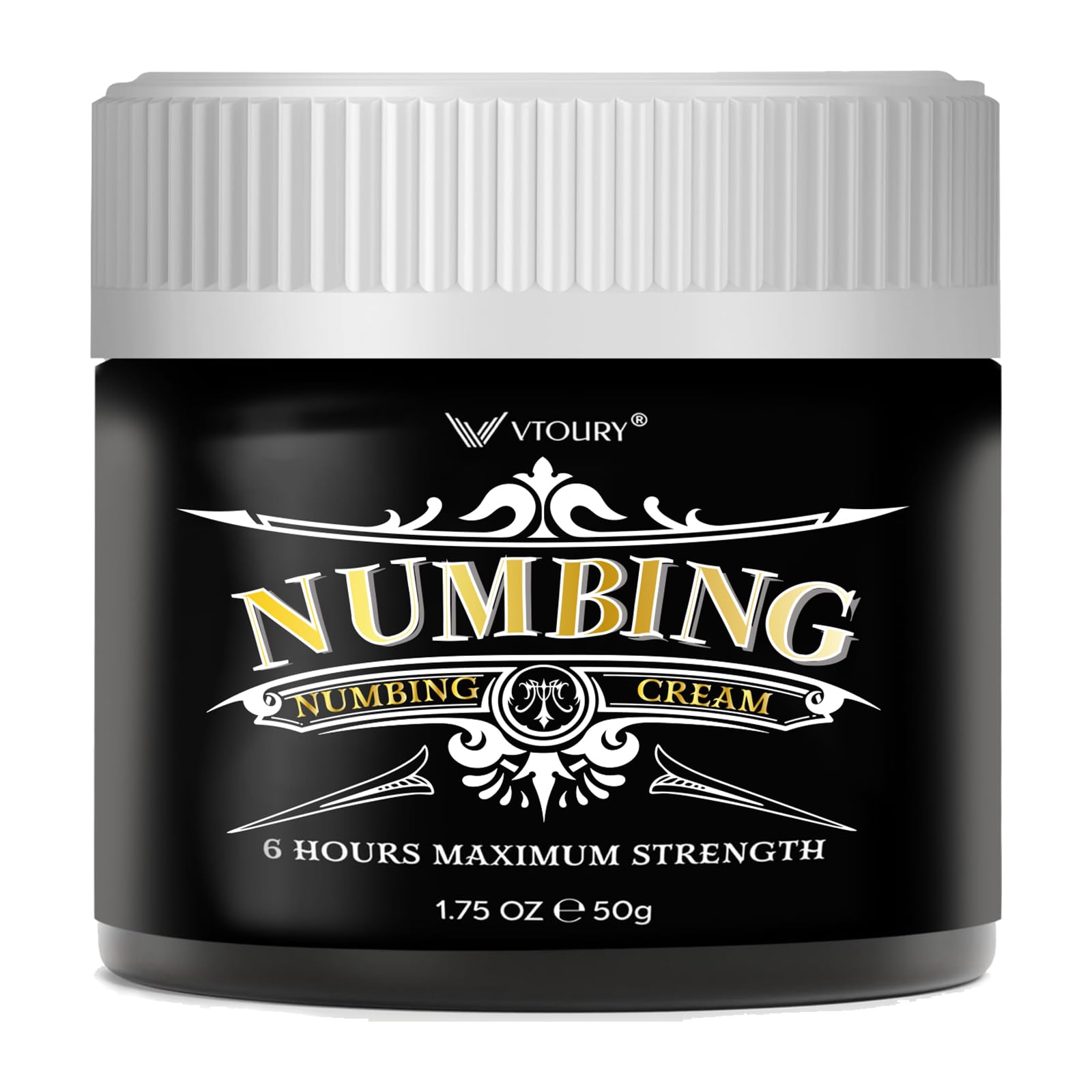 VTROUY Deep Numbing Cream tube close-up for quick relief.
