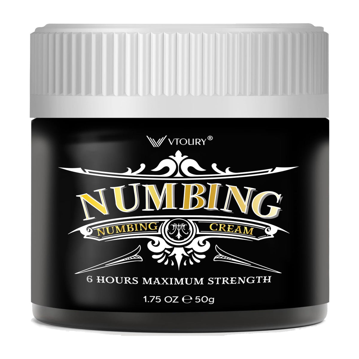 VTROUY Deep Numbing Cream tube close-up for quick relief.