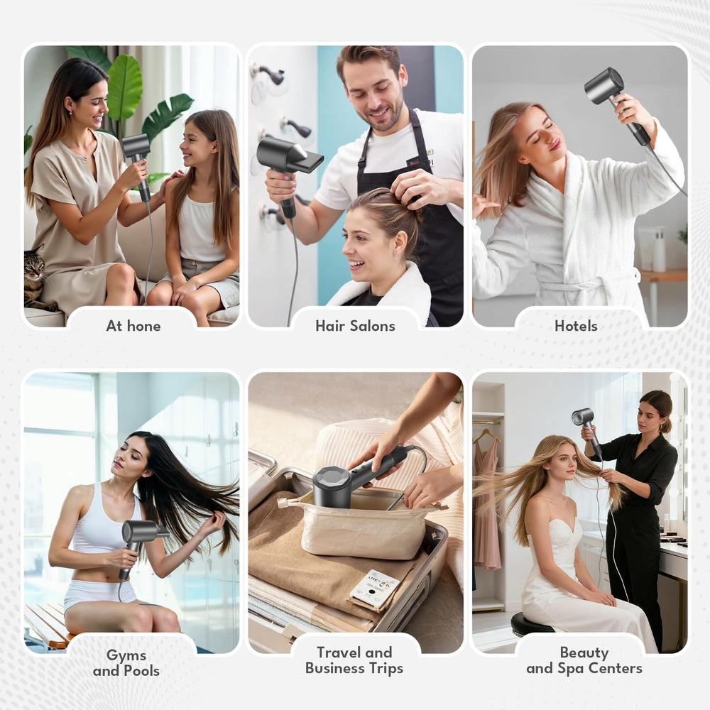VTT hair dryer packaging box reveals easy setup and warranty