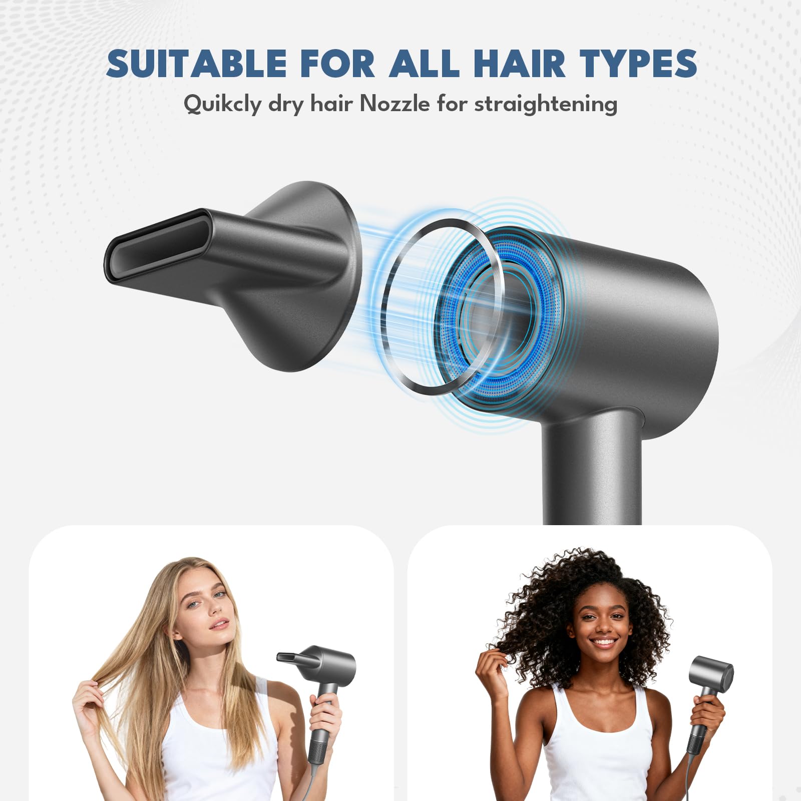 VTT hair dryer travel case image highlights home and travel use