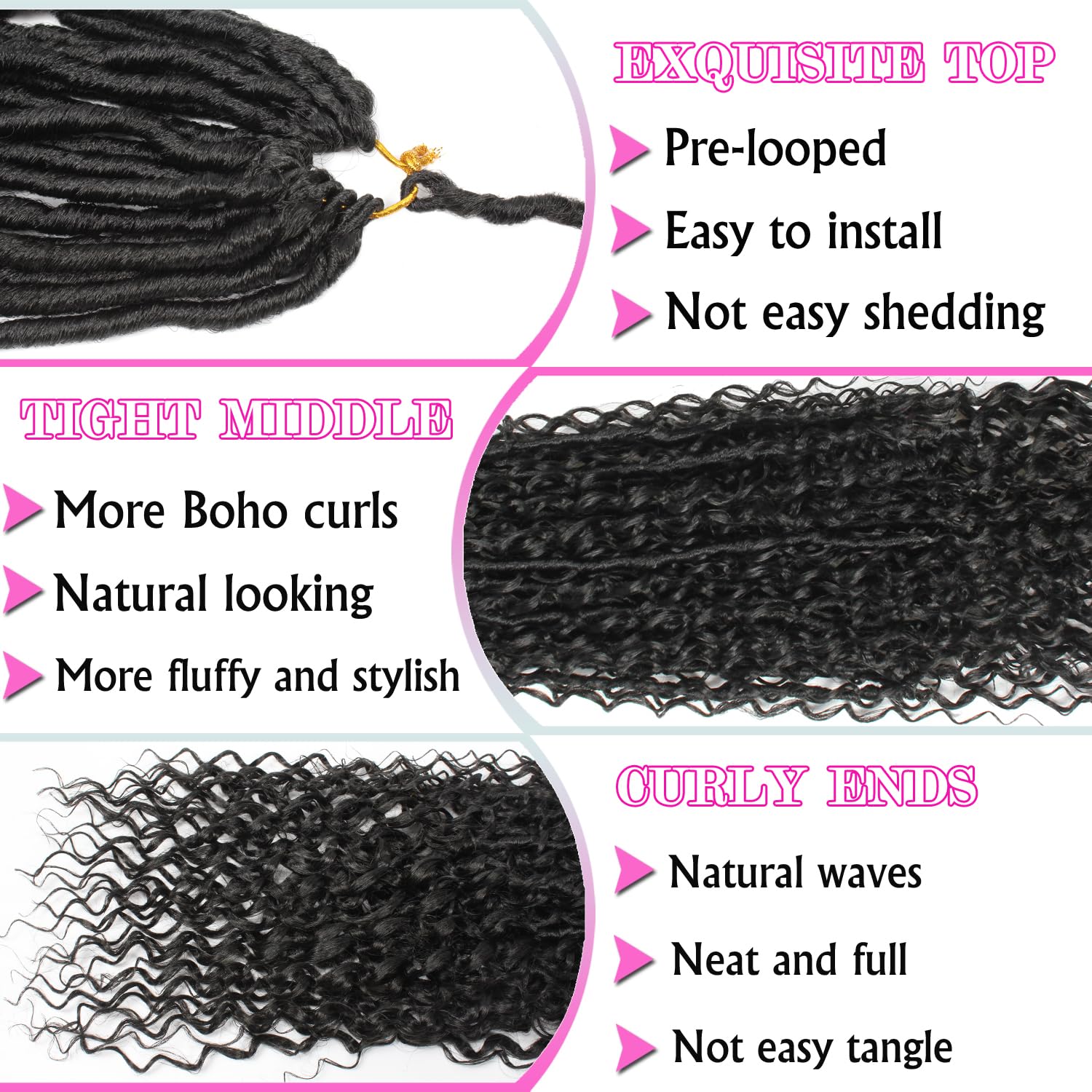 Breathable base of Goddess Locs emphasizing scalp comfort