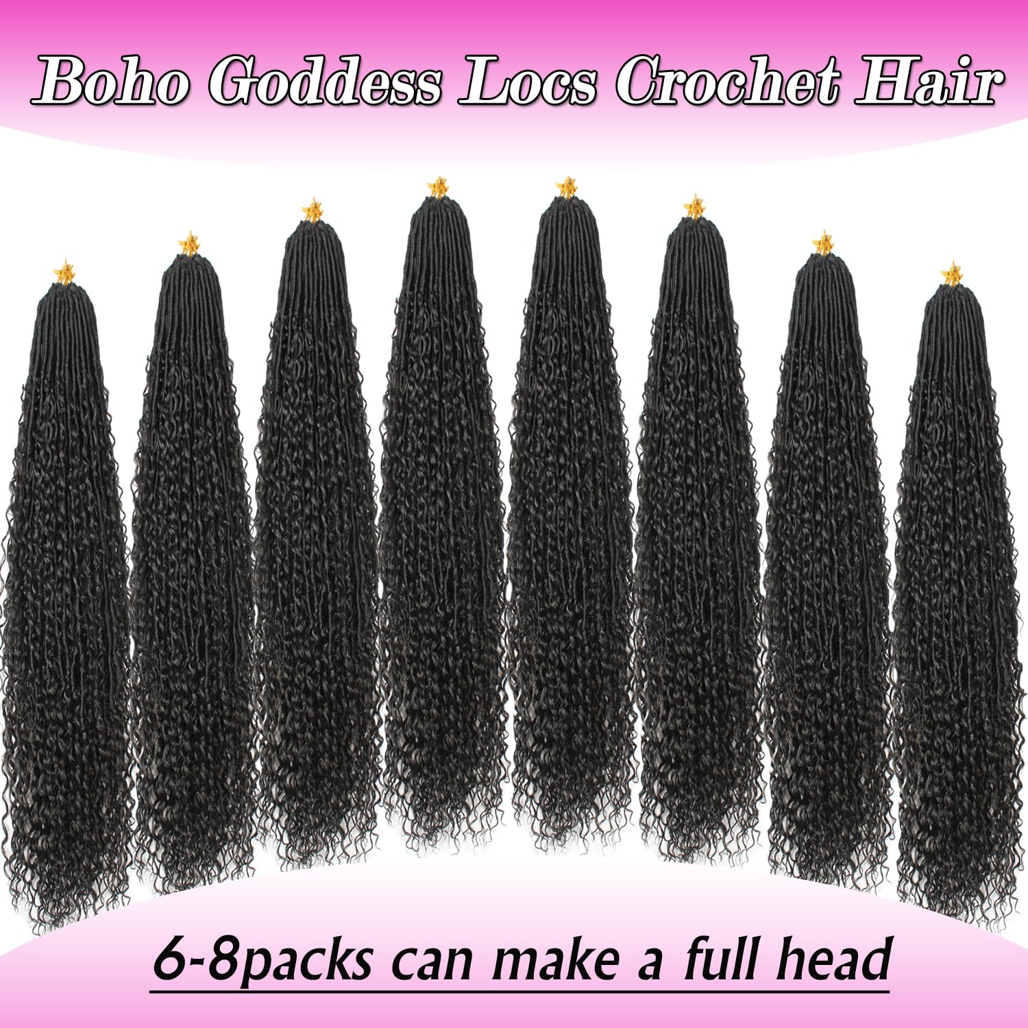VustBeauty Goddess Locs 30inch in-use image demonstrating lightweight feel and scalp-friendly comfort