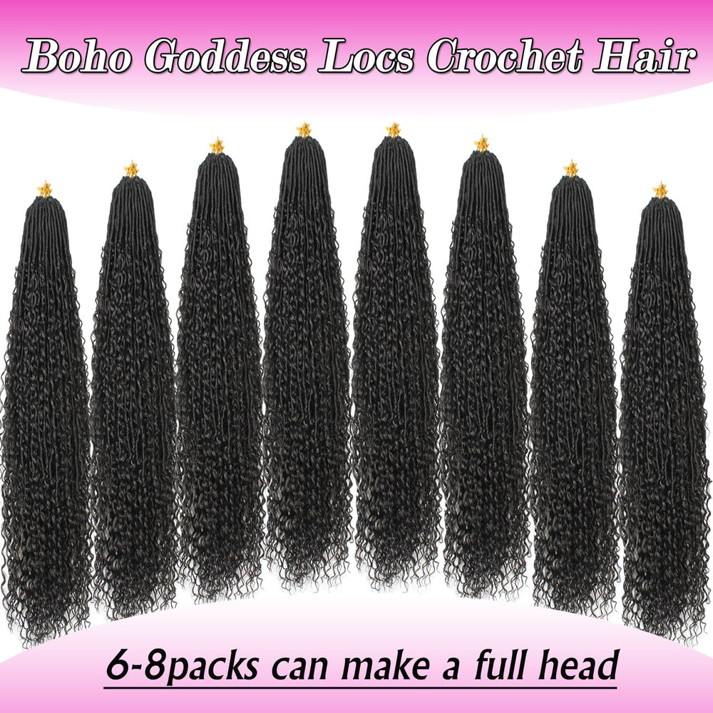 VustBeauty Goddess Locs 30inch in-use image demonstrating lightweight feel and scalp-friendly comfort