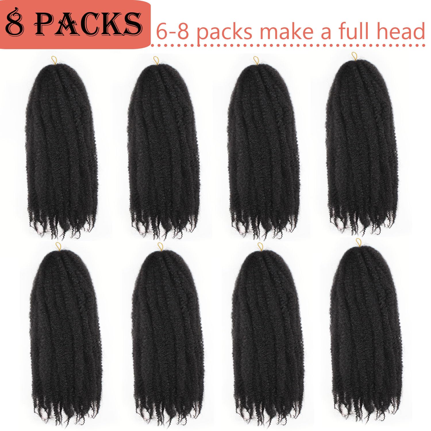 Vustbeauty Marley twist hair 24in closeup soft texture highlights fluffy afro kinky feel for everyday wear.