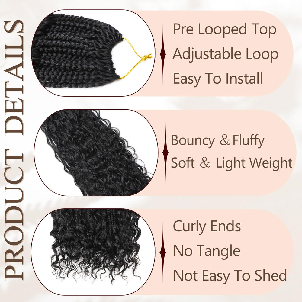 Vustbeauty synthetic heat-resistant fibers blend smoothly with your natural hair