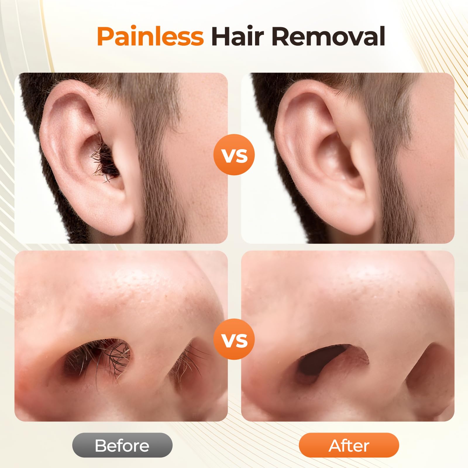 Vuteehy nose hair stickers for easy placement and timing