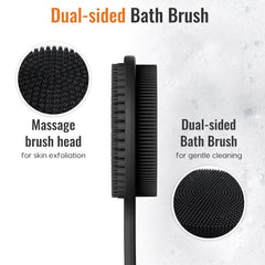 VWMYQ back scrubber non-slip handle for secure shower use