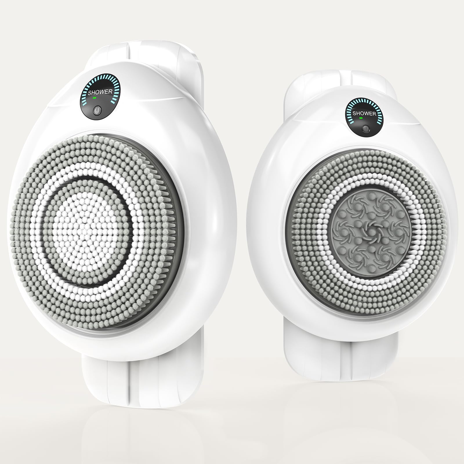 VWMYQ electric back scrubber with 360-degree rotation for hands-free cleansing.