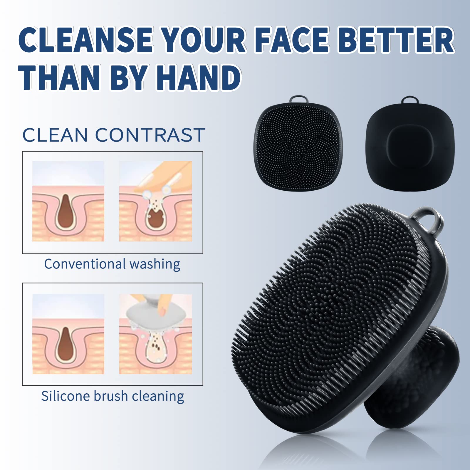 VWMYQ non-slip-handle design prevents slipping during facial massage