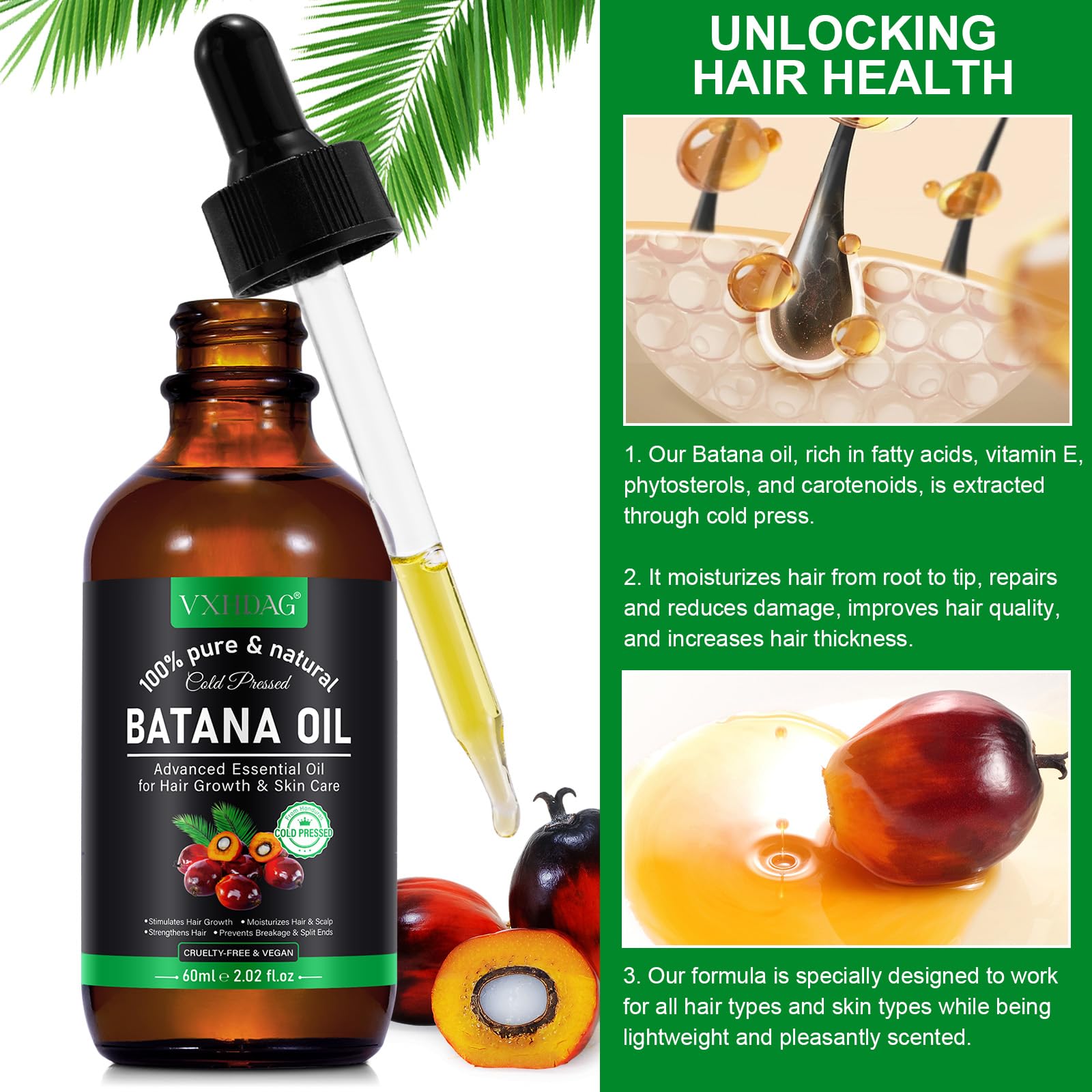 VXHDAG Batana Oil conditioner-mix illustrates easy daily integration into hair care.