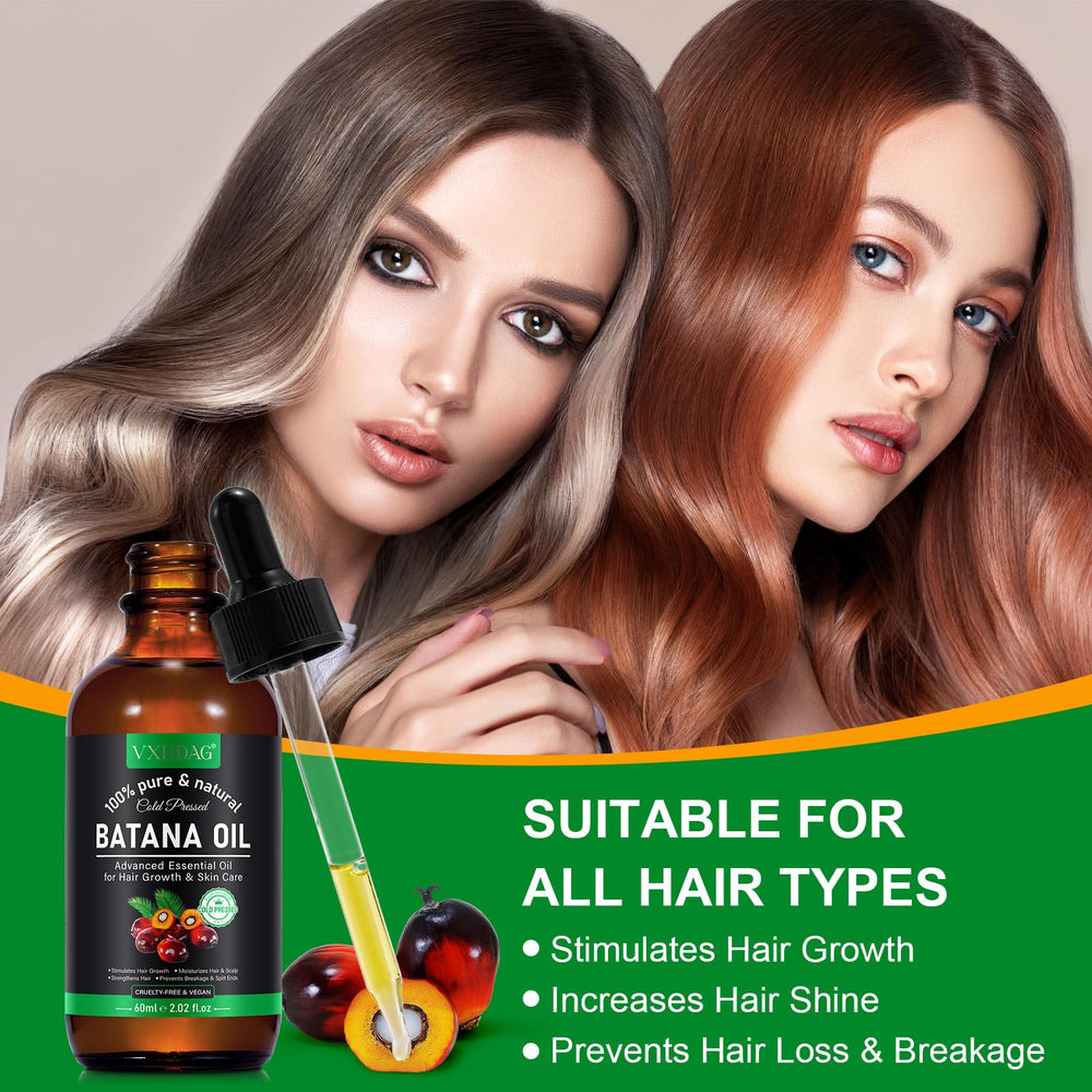 VXHDAG Batana Oil skin-application supports daily facial hydration.