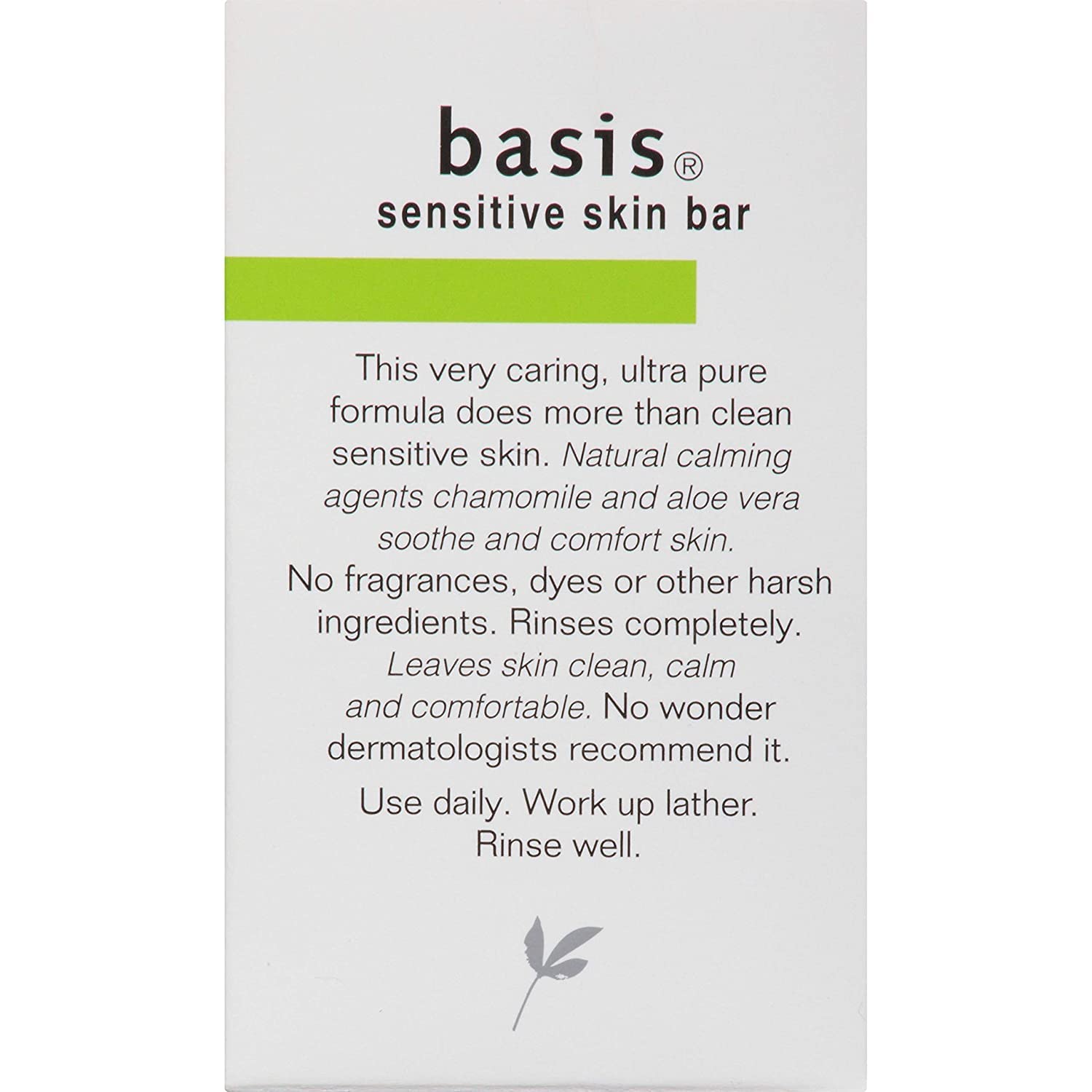 Vxoyo Basis Sensitive Skin Cleansing Bar block is ideal for daily face and body cleansing.