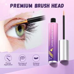 Vxzit lash serum wand applied along lash line for natural enhancement.