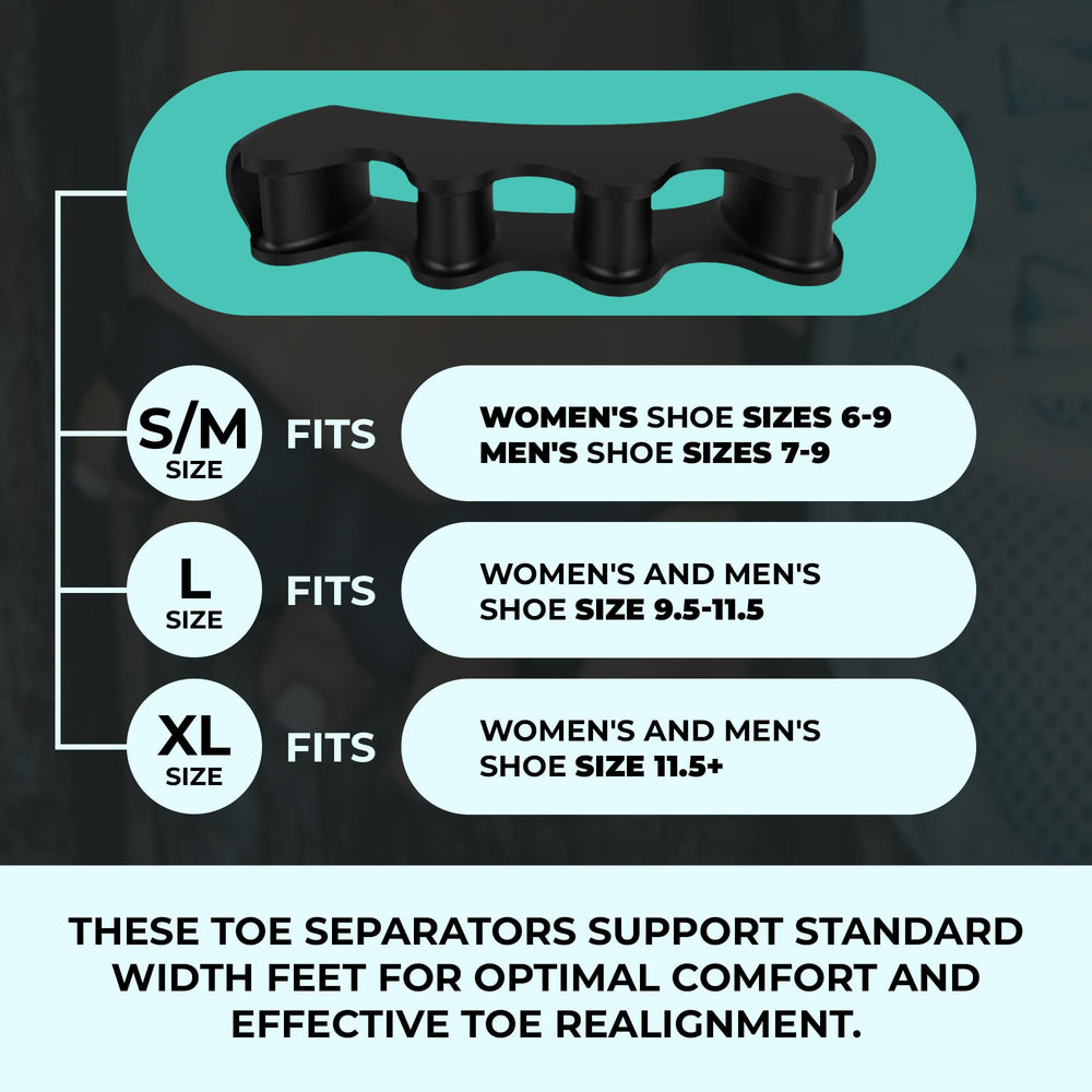 VYCE PrimalStep toe separators inside a shoe supporting toe alignment during activity