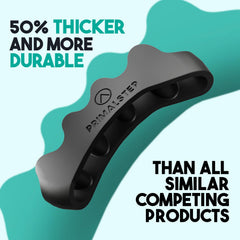 VYCE PrimalStep toe separators worn with socks demonstrating discreet toe spacing