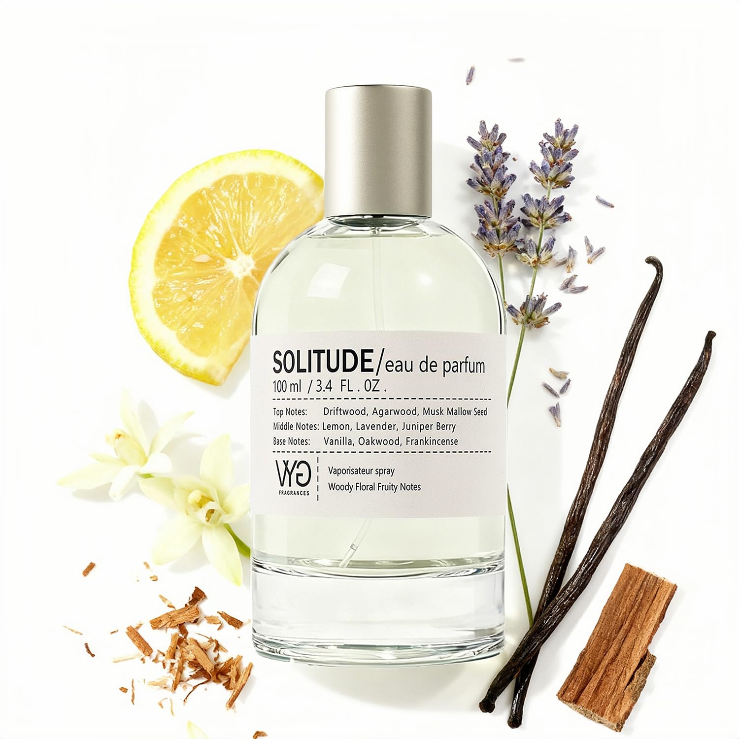 VYG Eau de Parfum bottle front showing elegant unisex design for daily confidence.