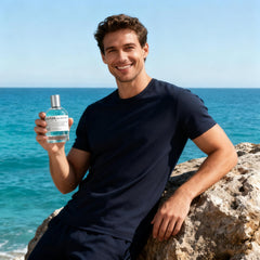 VYG for Men Eau de Parfum cap-closeup emphasizes premium quality and refined appeal.