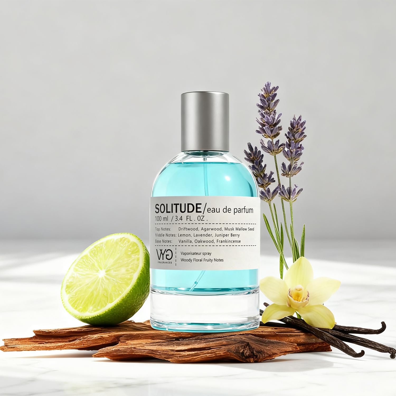 VYG for Men Eau de Parfum flacon-visual shows compact bottle ideal for travel and on-the-go.