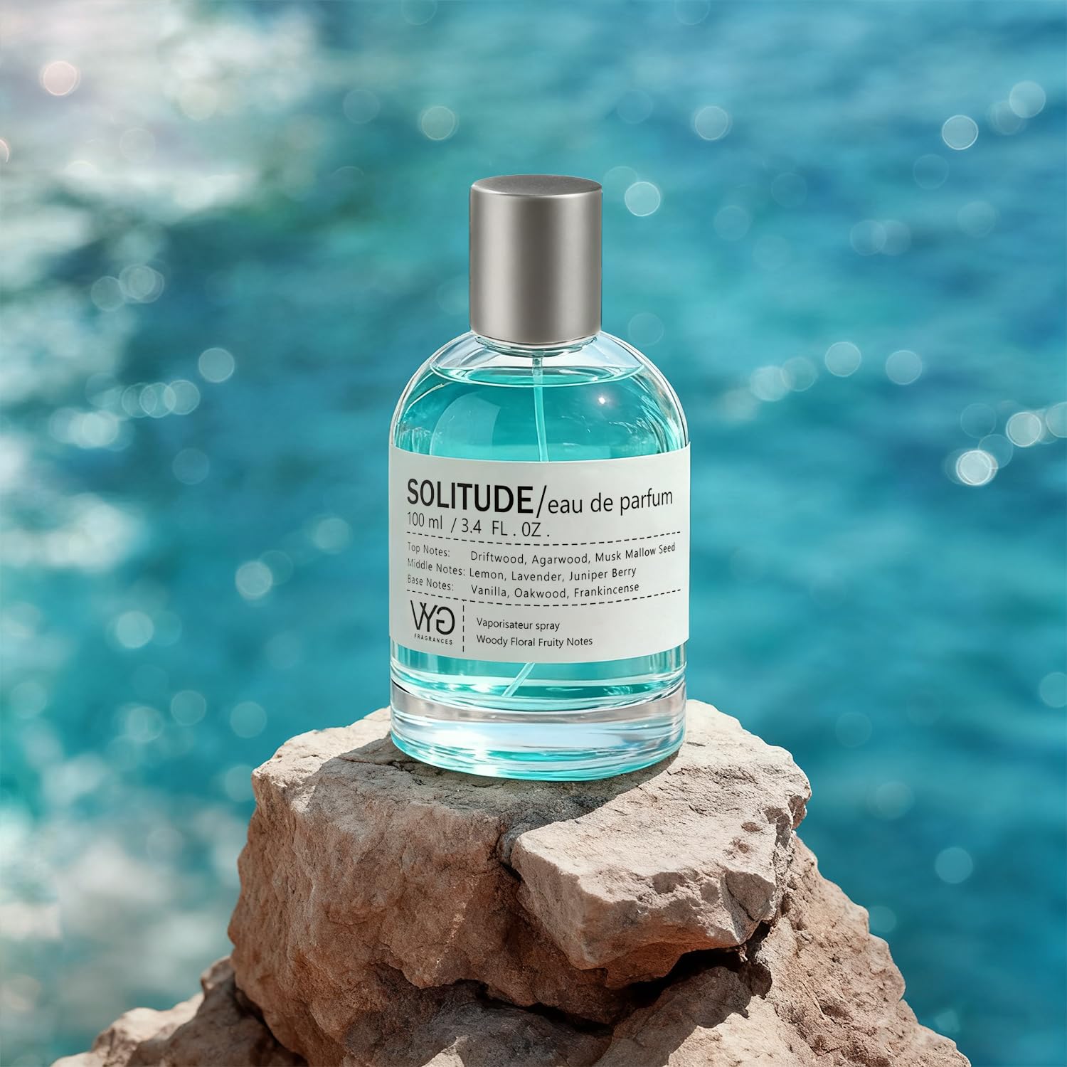 VYG for Men Eau de Parfum oud-ambrette-rose image highlights warm, mysterious base for evening outings.