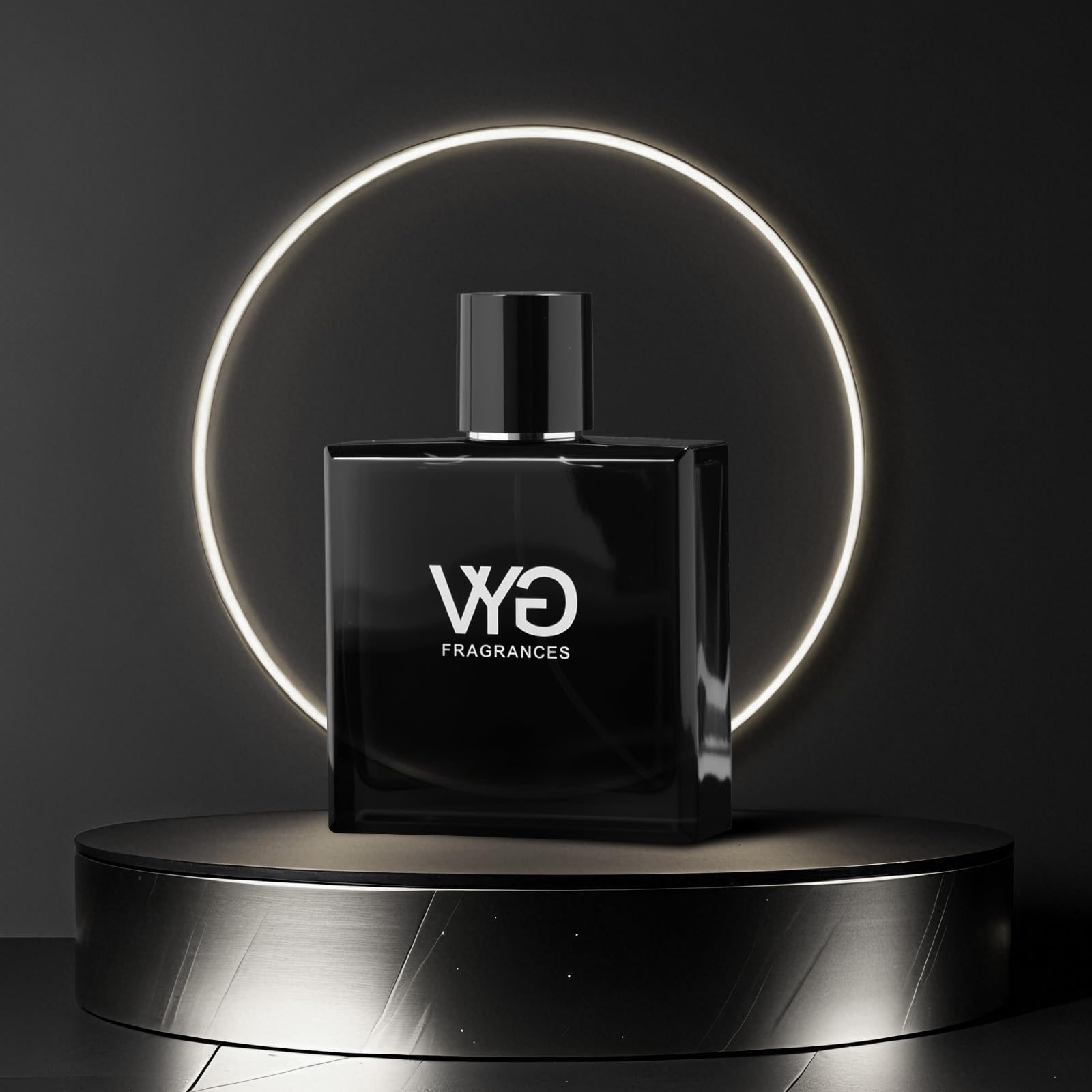 VYG pheromone cologne cap detail emphasizes refined design and handling.