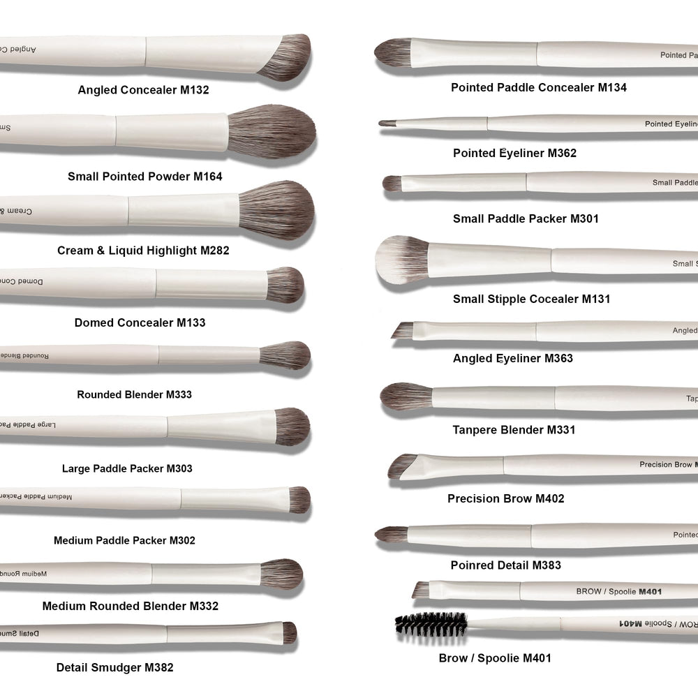VYNESTRA contour brush for sculpted definition with precise application.