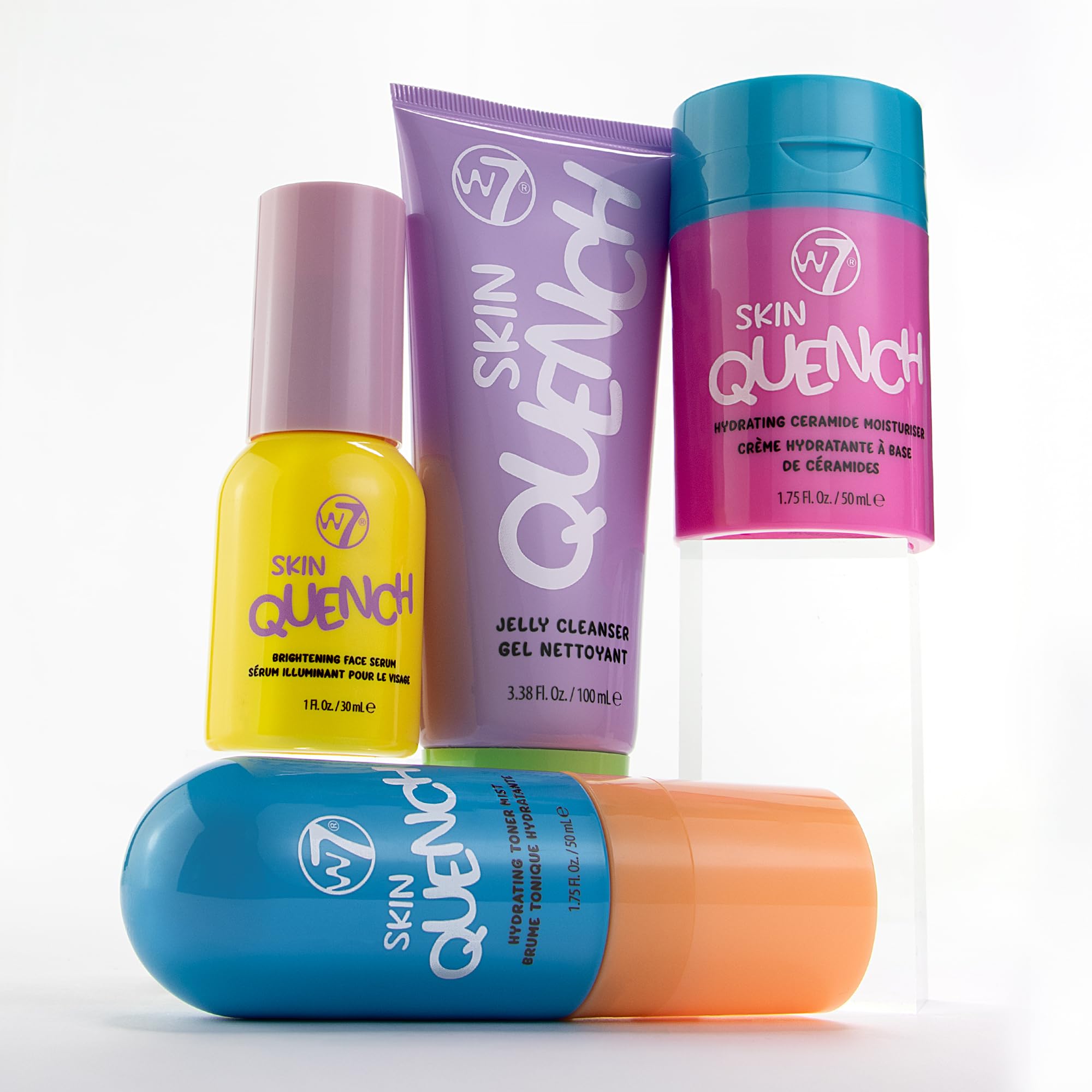 W7 Skin Quench aloe vera detail highlighting soothing, cooling sensation.