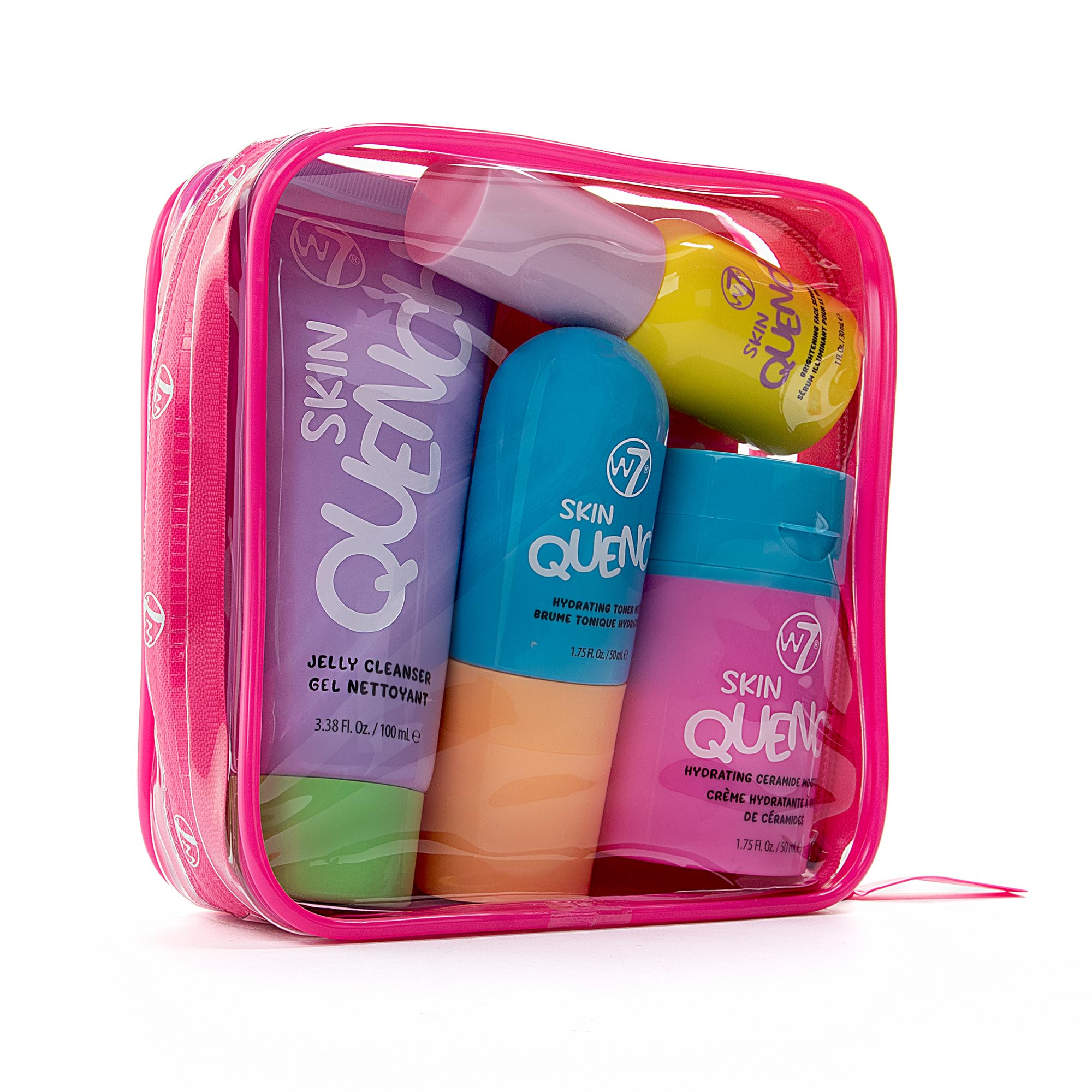 W7 Skin Quench gift set box showing the complete hydrating routine for easy gifting and use.