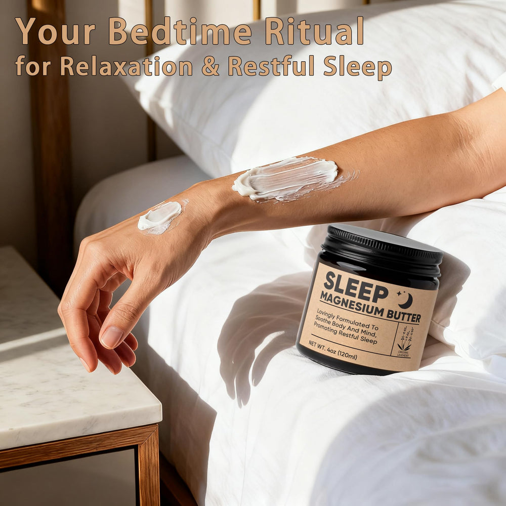 WAESKI Magnesium Butter for Sleep supports leg relief after a long day and workouts.