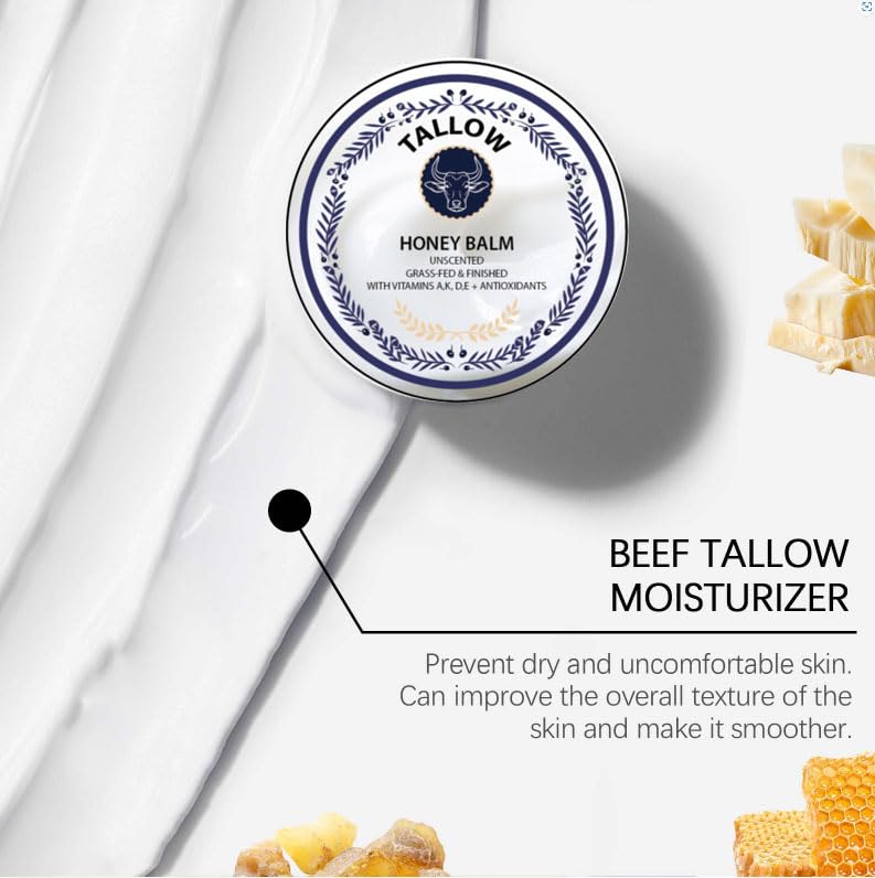 WAESKI unscented tallow balm for face and body delivers gentle daily moisture.