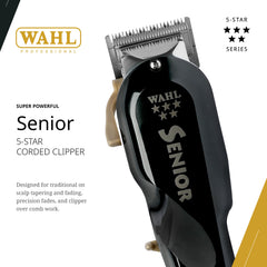 Wahl Professional 5 Star Senior Clipper taper lever enables quick length adjustments