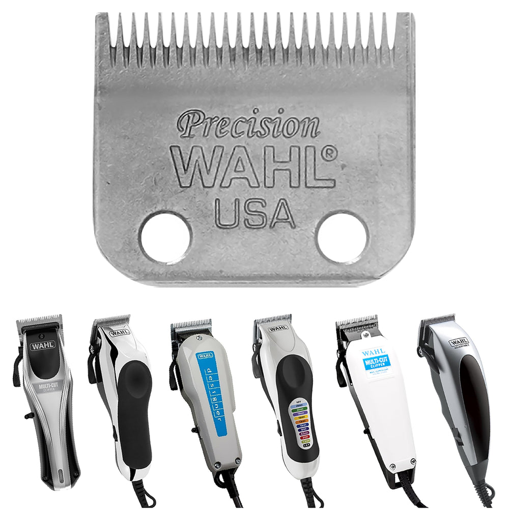 Wahl 1045 blade set compatibility close-up shows broad clippers support
