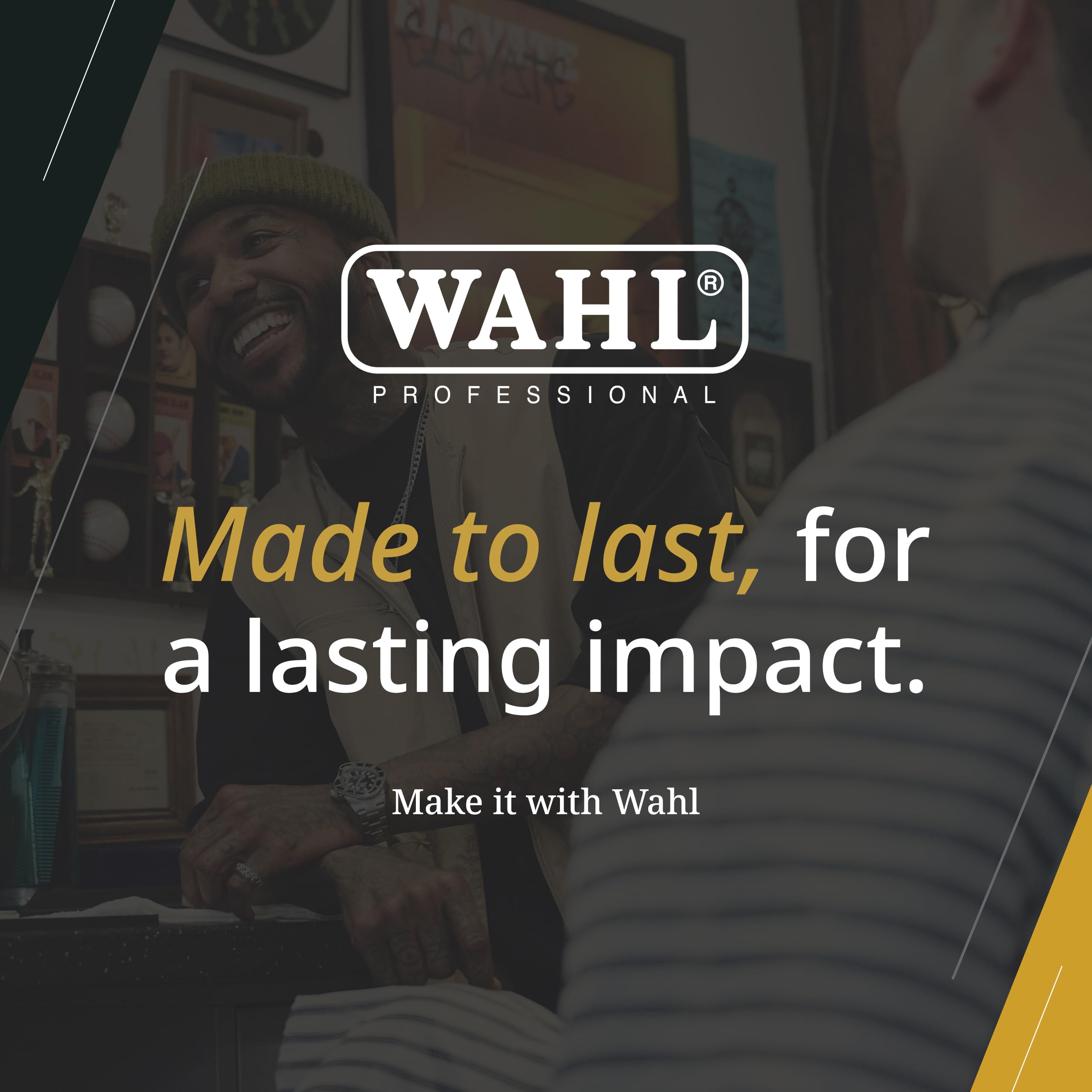 Wahl Professional 5 Star Vanish Shaver 100+ minutes of cordless runtime per charge.