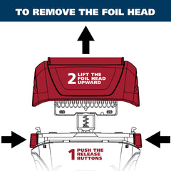 Wahl 7045-100 foil close-up highlighting stainless steel durability.