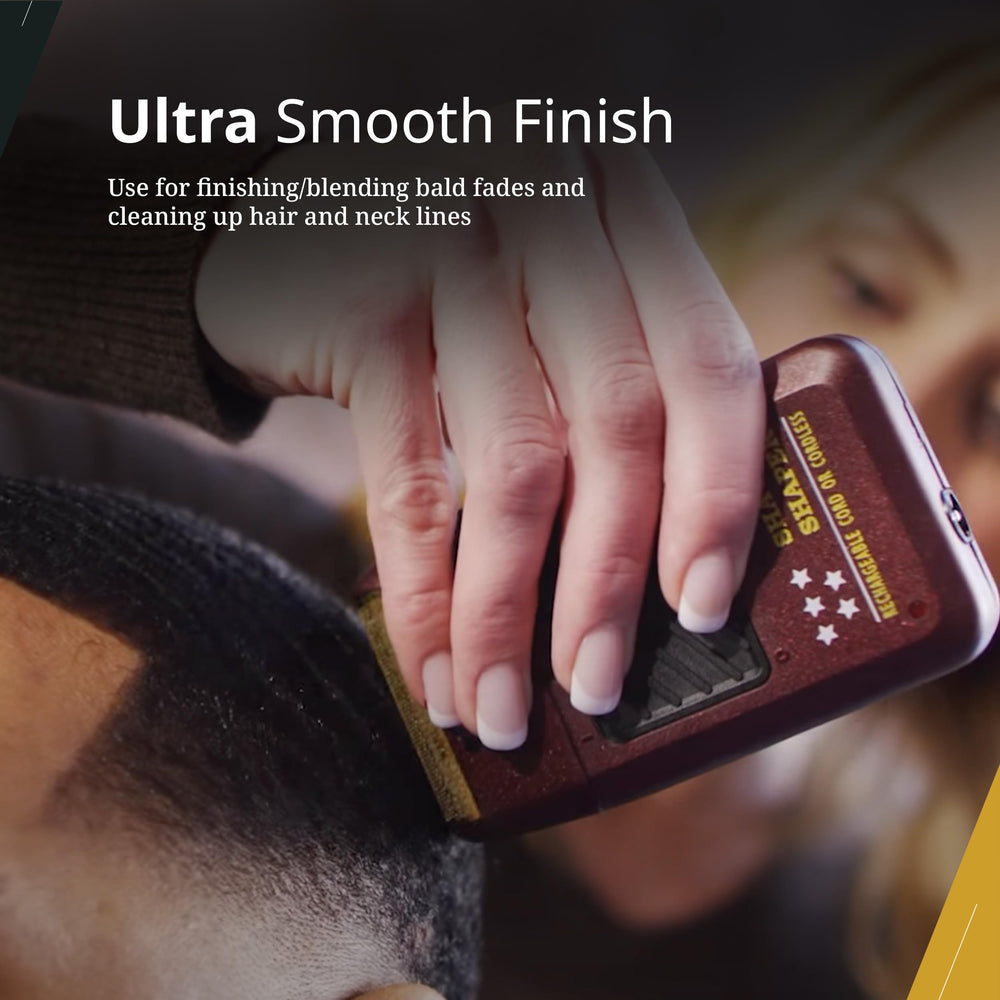 Wahl gold foil close-up highlighting hypo-allergenic design