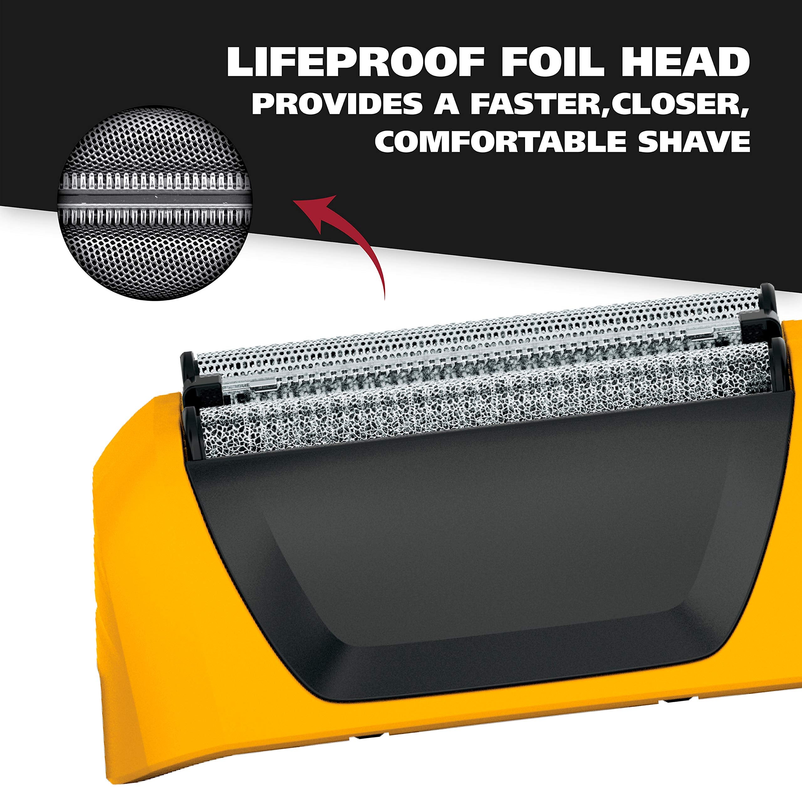 Wahl Lifeproof cutter bar bi-directional handles long hairs for clean results.